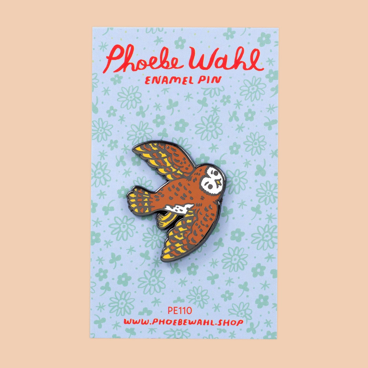 Otis The Owl Enamel Pin - Phoebe Wahl, photo 2 of 2