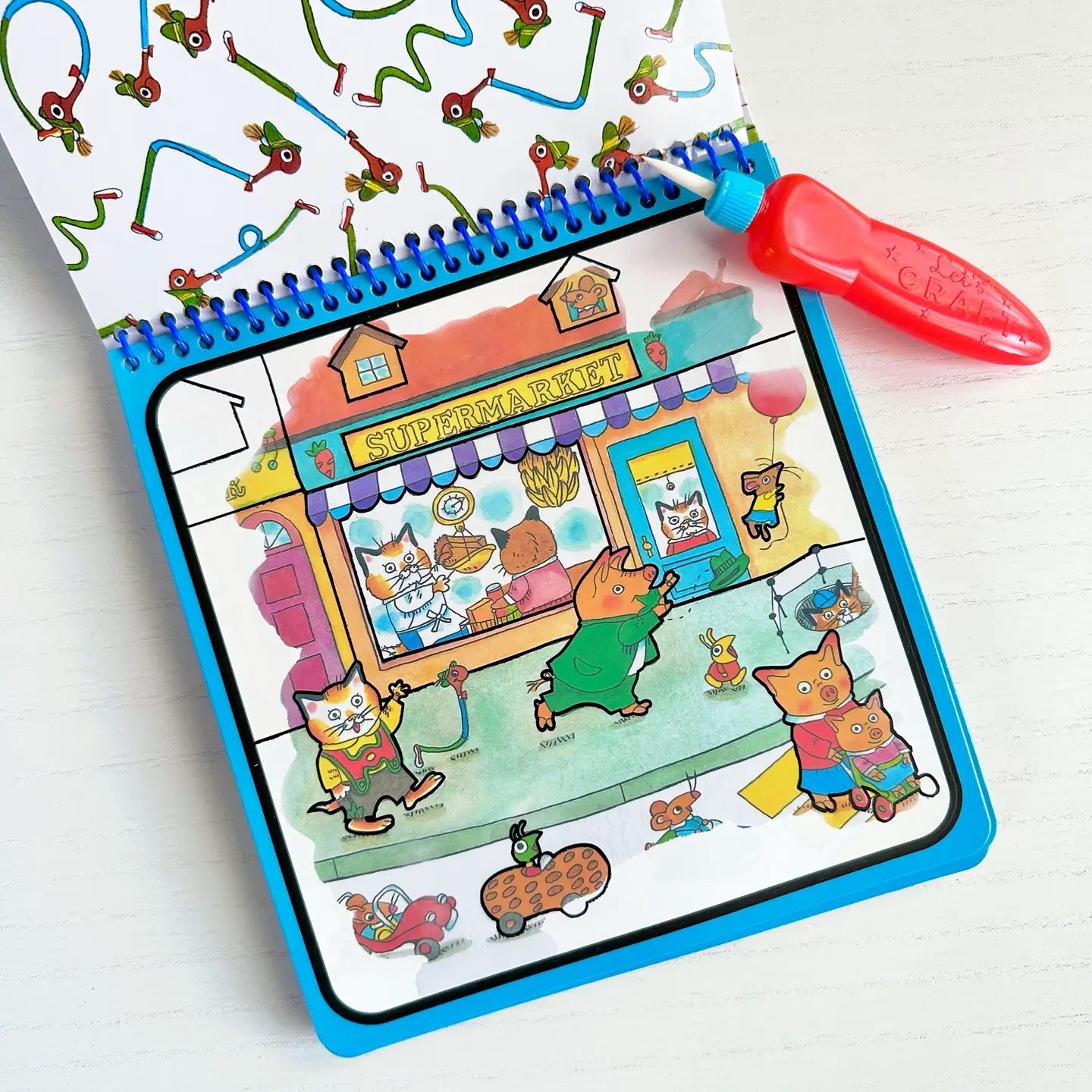 Richard Scarry’s Busy World Magic Reveal Pad - Splastastic - Bright Stripes, photo 2 of 2