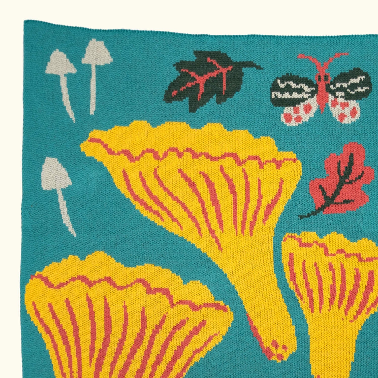 Mushroom Throw Blanket - Phoebe Wahl - Made in USA, photo 3 of 5