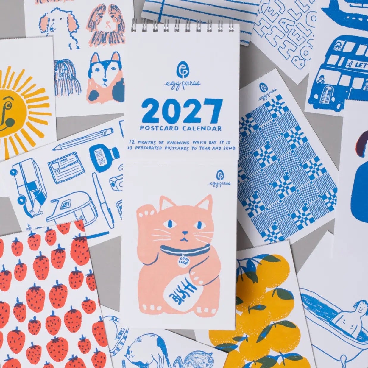 2027 Postcard Calendar - Eggpress, photo 1 of 3