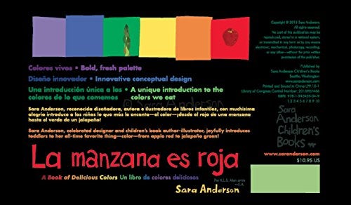Apples are Red / La manzana es roja - Bilingual Board Book by Sara Anderson, photo 6 of 6