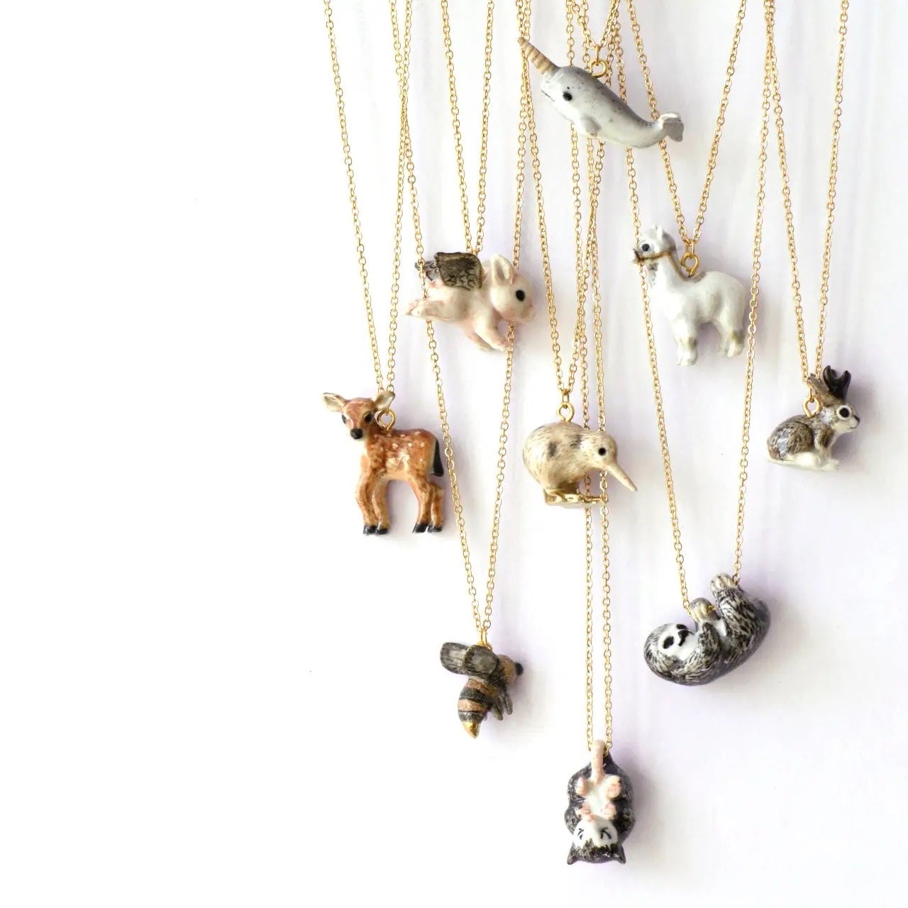 Porcelain Animal Necklaces - Camp Hollow, photo 1 of 8