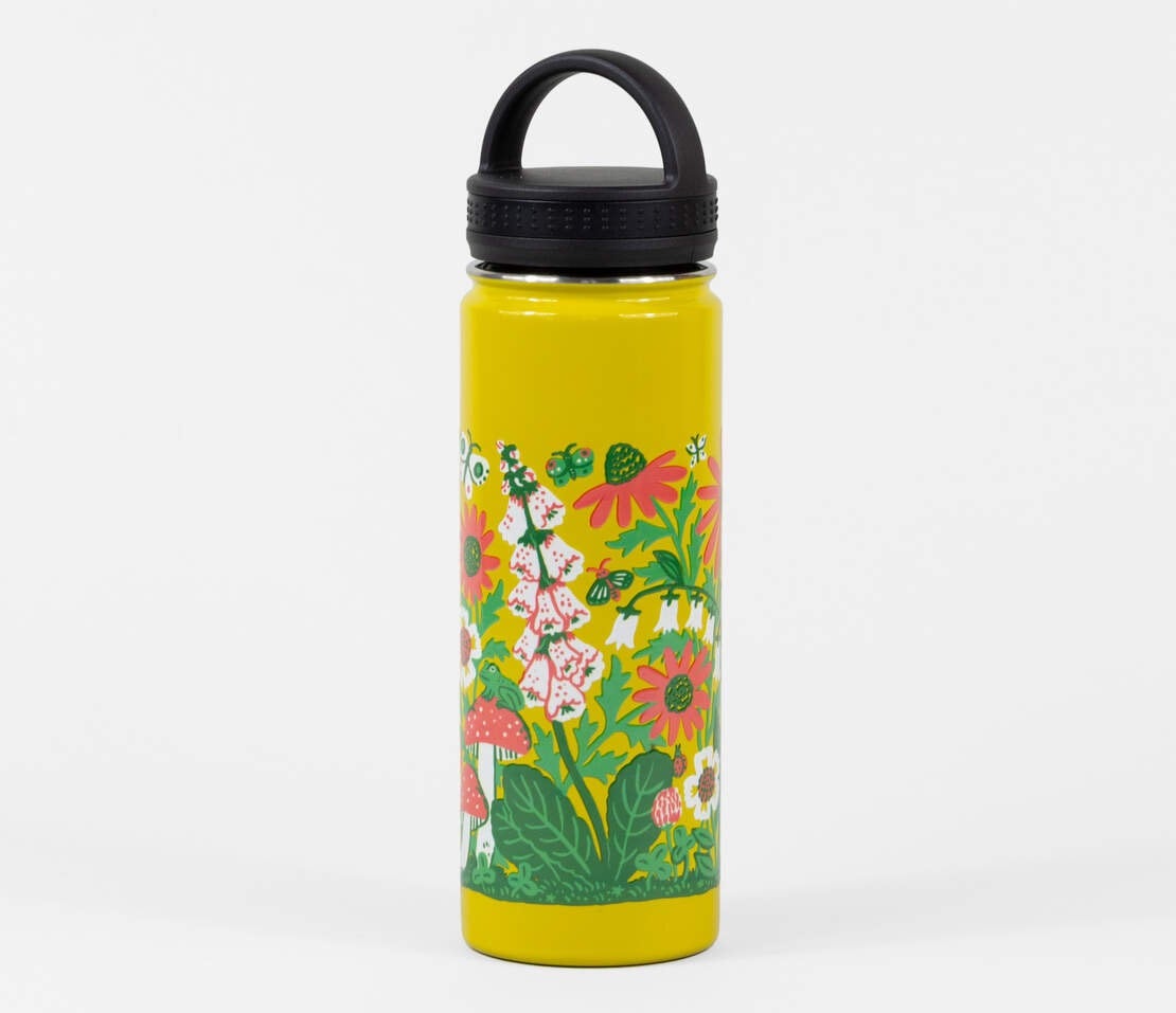 Sunshine Garden 20oz. Water Bottle - Phoebe Wahl - Made in Washington, photo 1 of 6