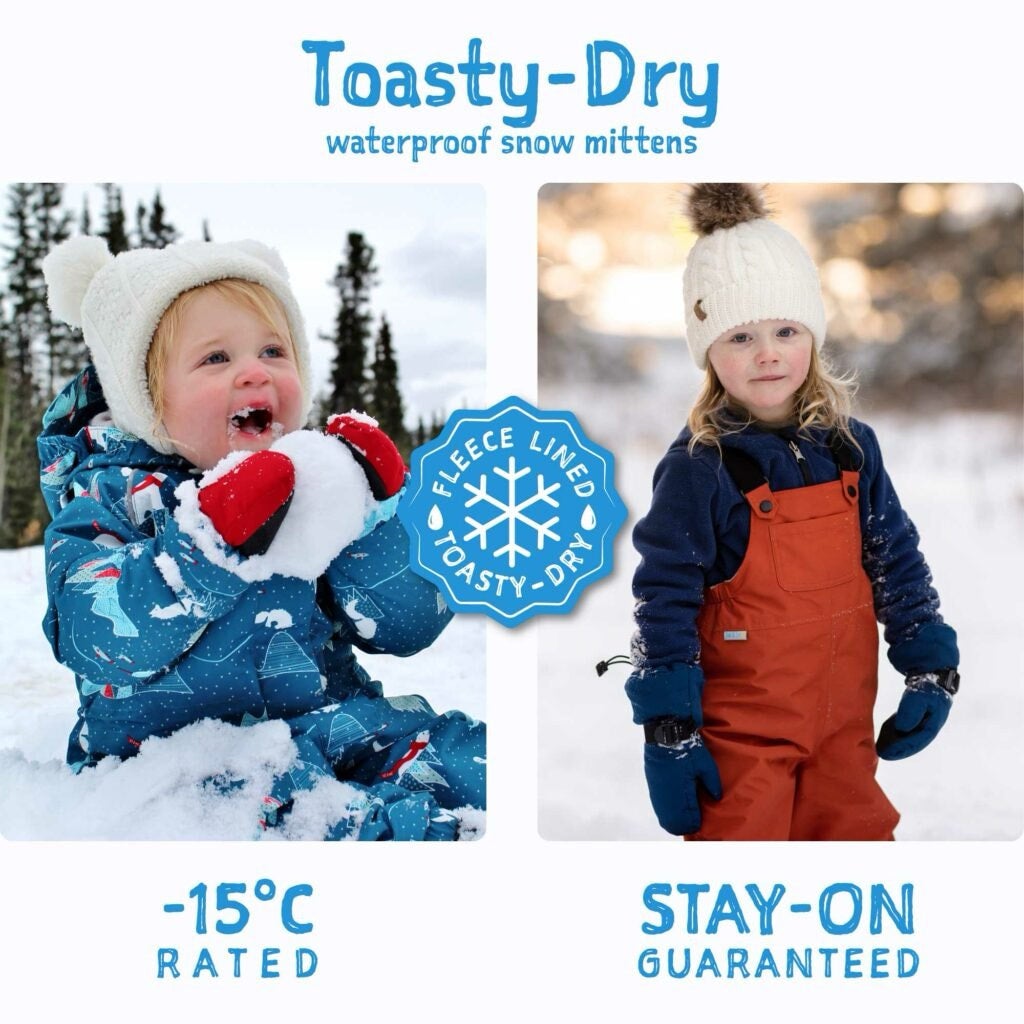 Toasty-Dry Waterproof Snow Mittens - various colors - Jan & Jul, photo 6 of 8