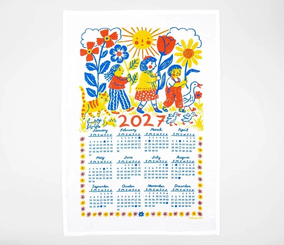 2027 Tea Towel Calendar - Phoebe Wahl