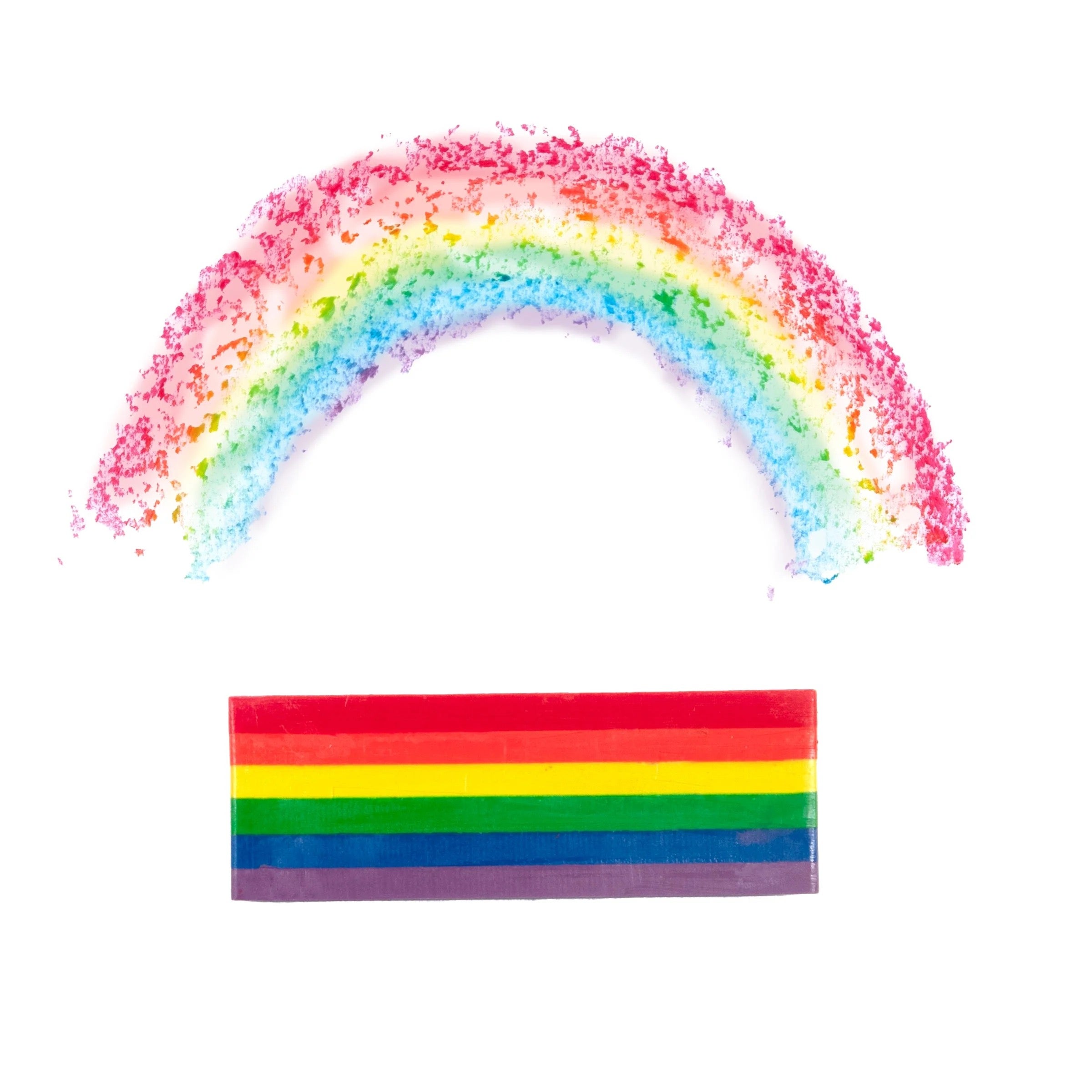Rainbow Jumbo Wax Crayon - eeBoo, photo 3 of 4