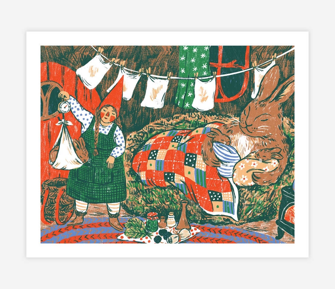 The Rabbit’s House print 8”x 10” Phoebe Wahl