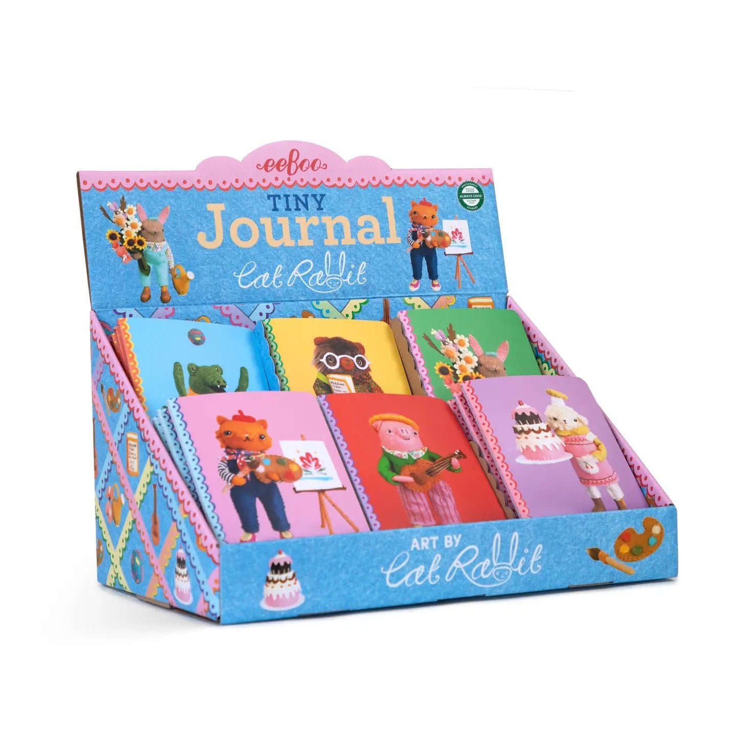 Assorted Tiny Journals - Cat Rabbit - eeBoo, photo 6 of 8