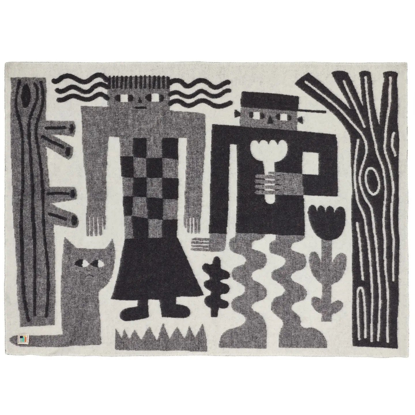 Black White Me and You Blanket - Donna Wilson, photo 2 of 4