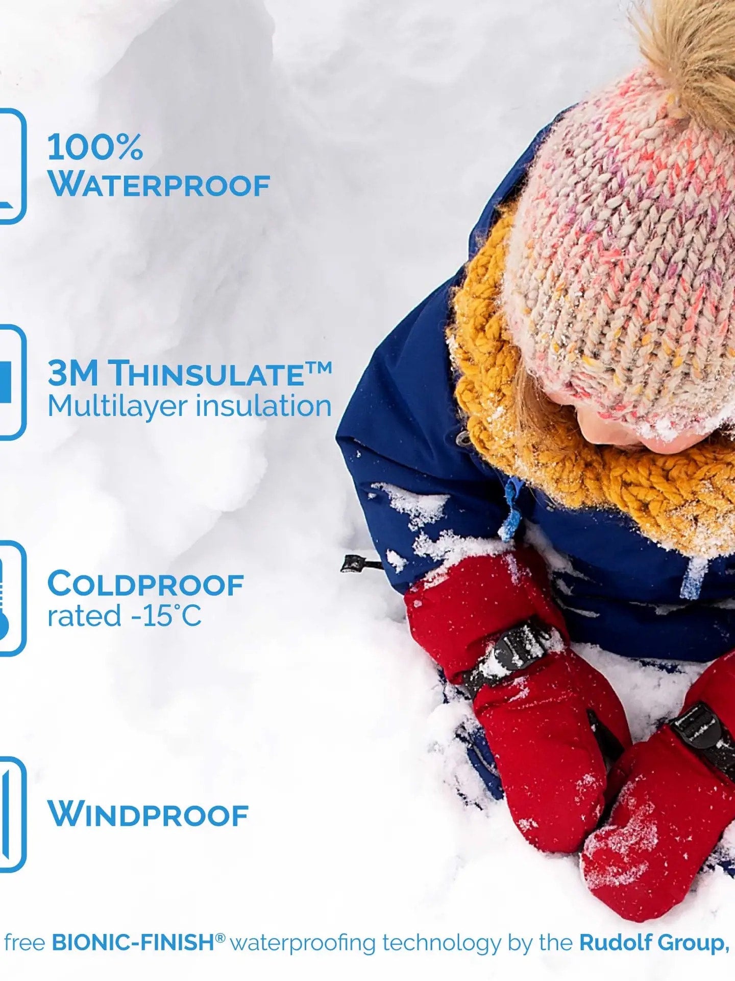 Toasty-Dry Waterproof Snow Mittens - various colors - Jan & Jul, photo 7 of 8