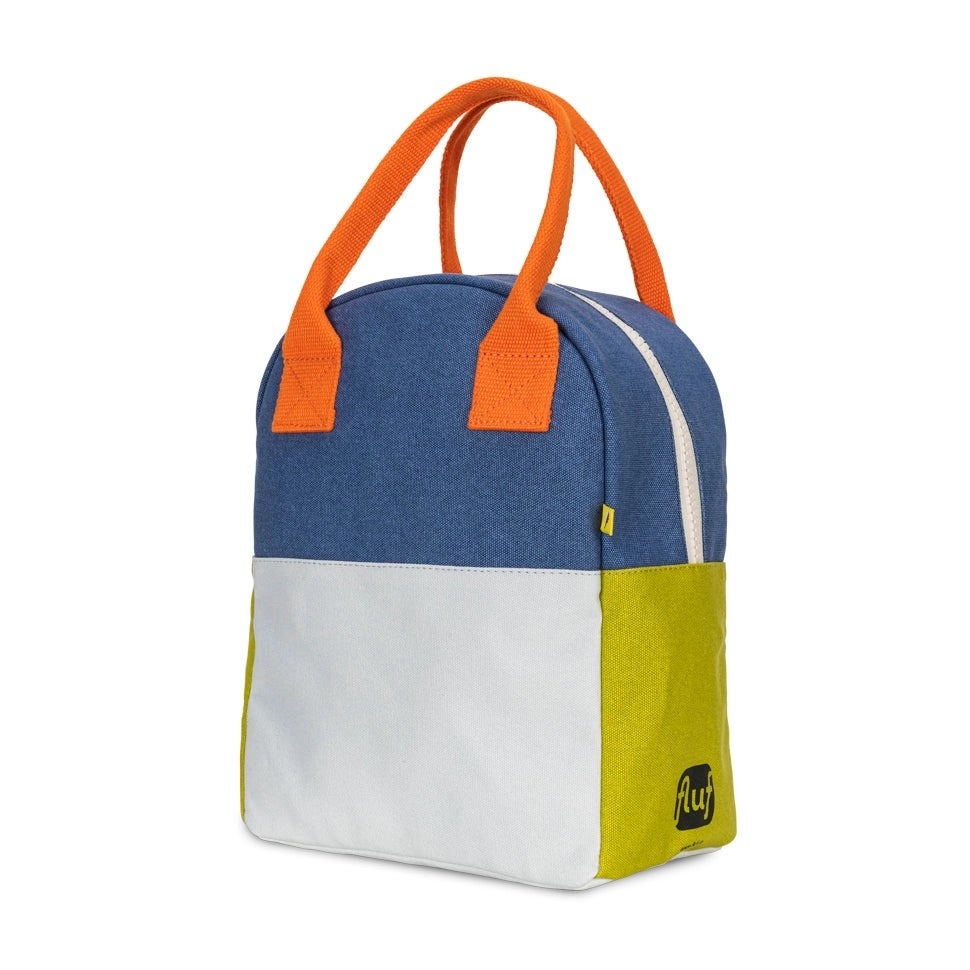 Zipper Lunch Bag - Navy Citrus - Fluf, photo 2 of 4