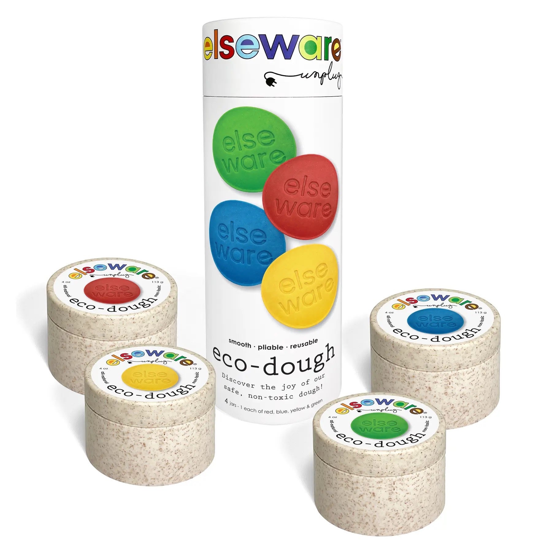 Eco-Dough Multicolor 4-Pack - Natural, Non-Toxic - Eco-Kids, photo 1 of 3