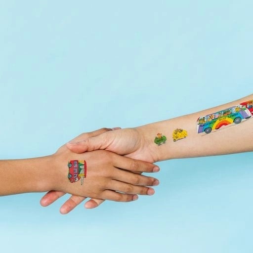 2 Temporary Tattoo Sheets - Things That Go Richard Scarry - Tattly, photo 3 of 4