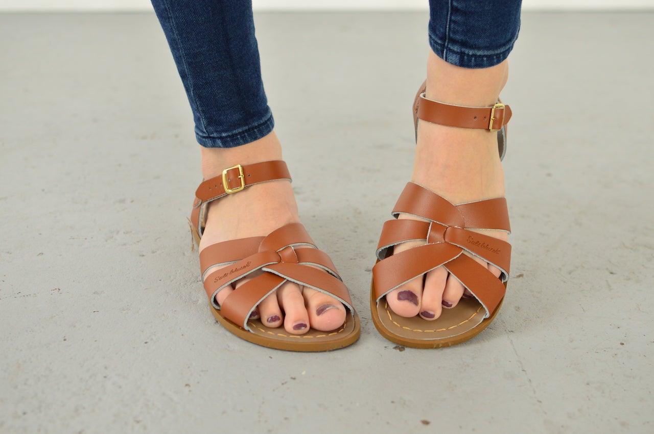 Tan Salt Water Original Sandals - Big Kid & Women's Sizes, photo 1 of 2
