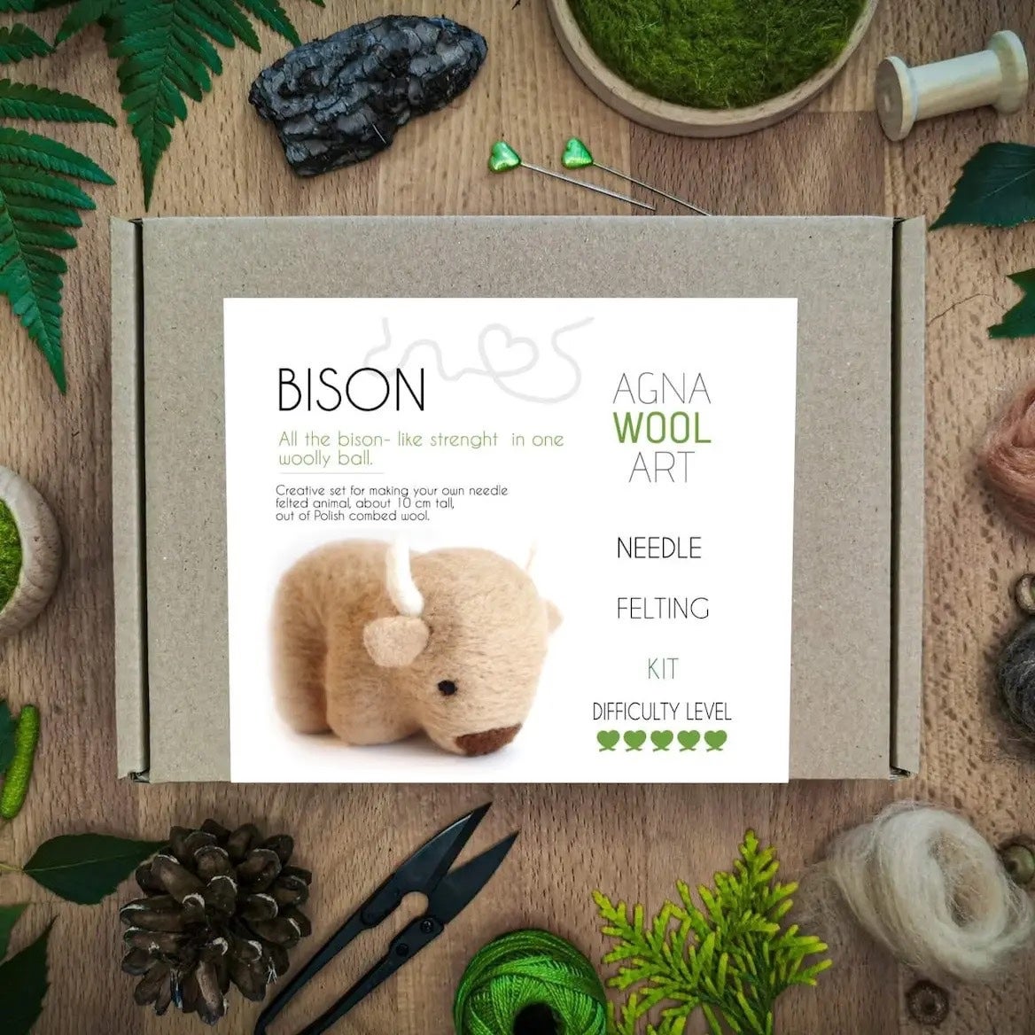 Bison Wool Art Kit - Benzie Design, photo 4 of 5