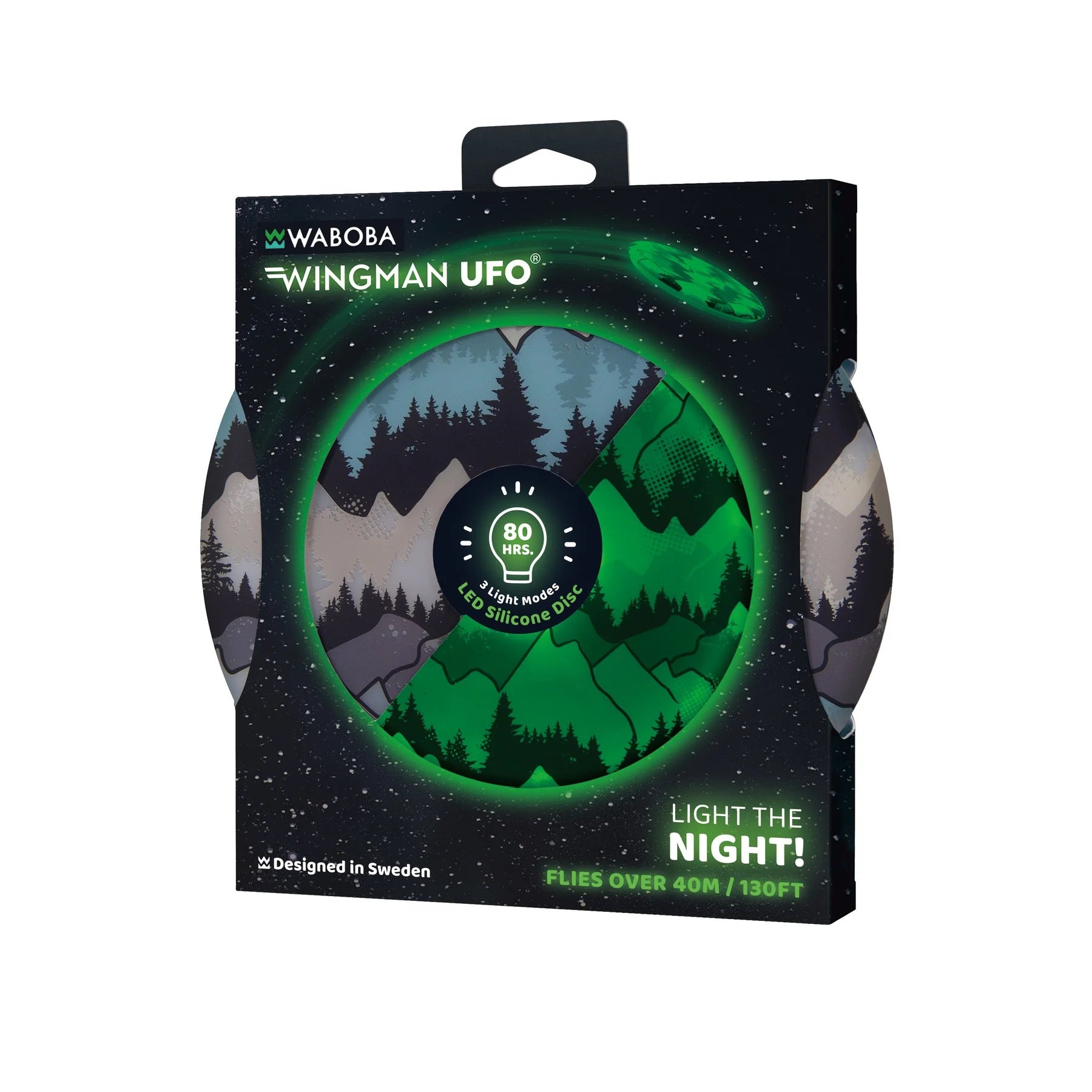 Wingman UFO Throwing Disc - Glow in Dark - Waboba, photo 2 of 7