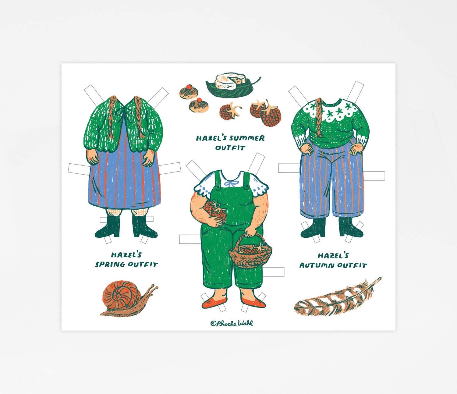 Little Witch Hazel Paper Dolls - Phoebe Wahl, photo 2 of 4