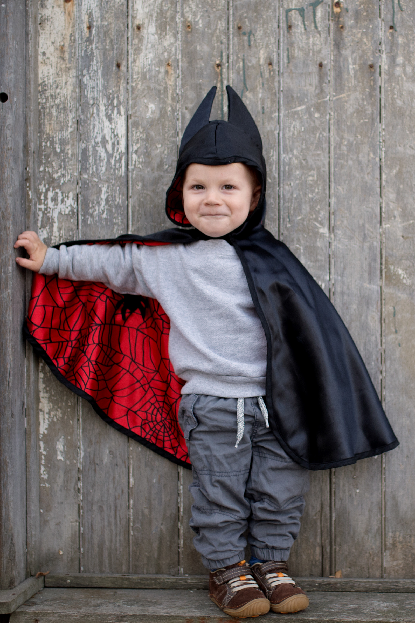 Reversible Spider/Bat Toddler Cape - Size 2-3 - Great Pretenders 55272, photo 7 of 7