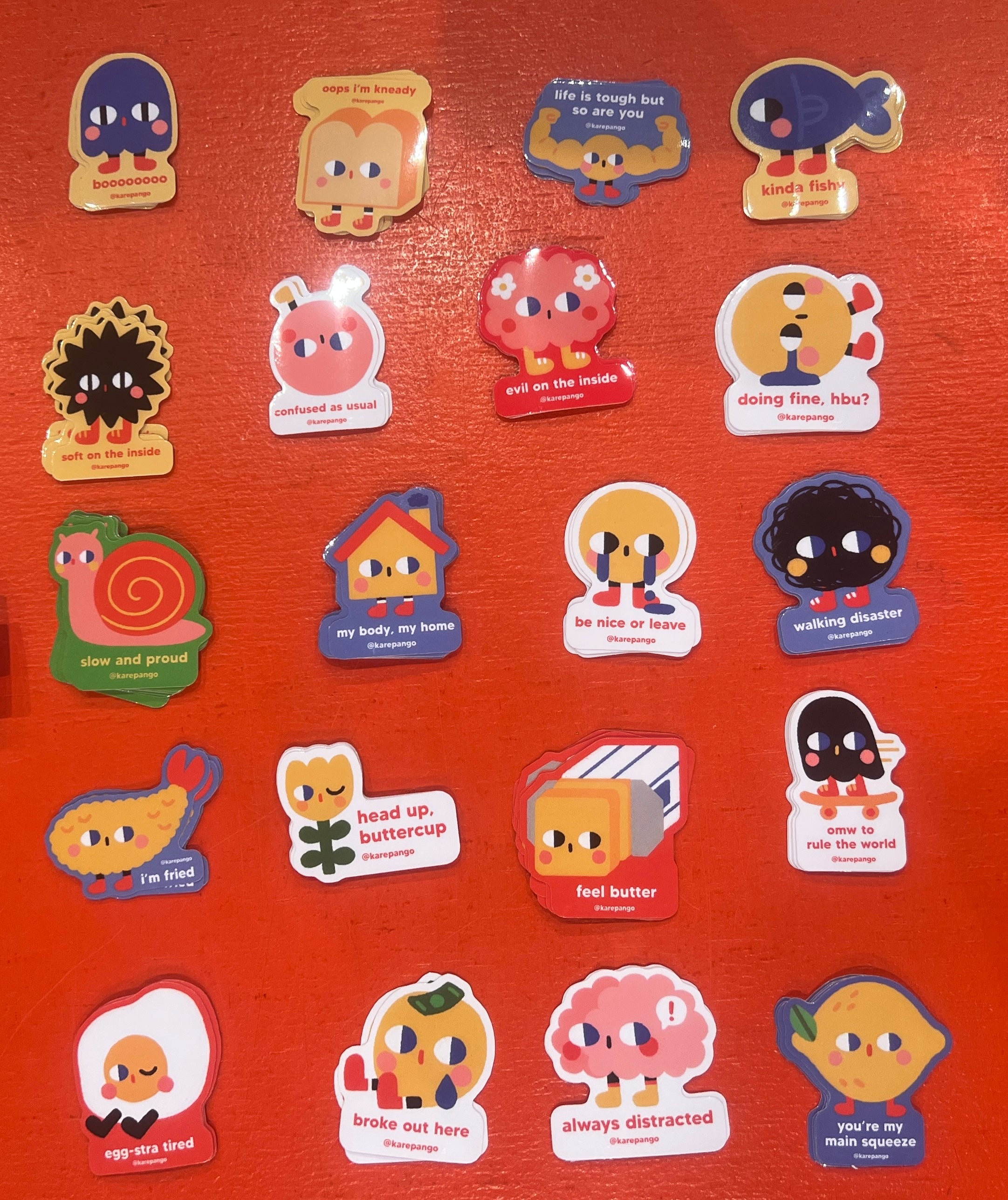 Die Cut Stickers - Karepango