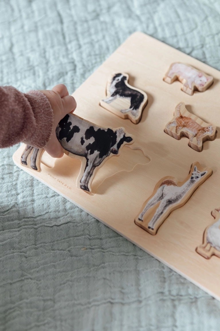 Farm Animals Chunky Wooden Puzzle - Tabitha Paige, photo 5 of 5