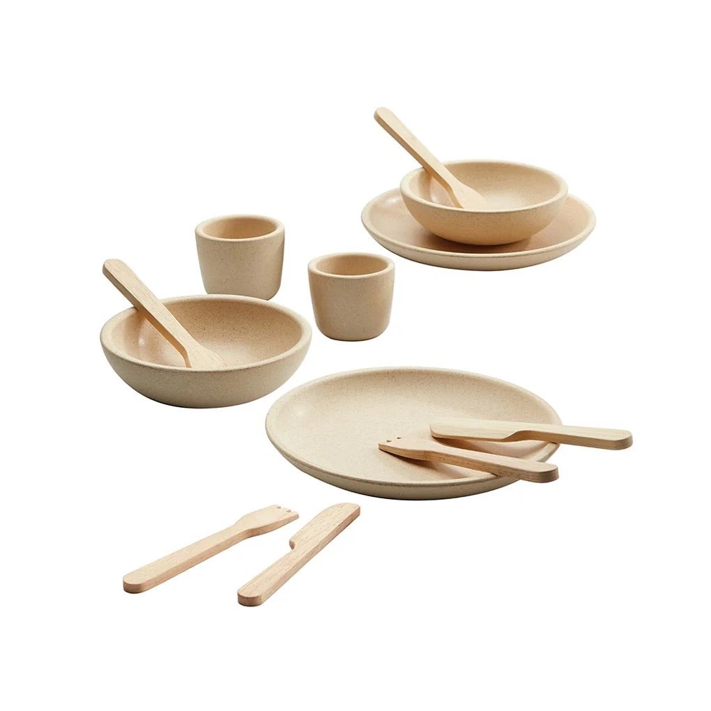 Tableware Playset - Wooden - PlanToys, photo 1 of 4