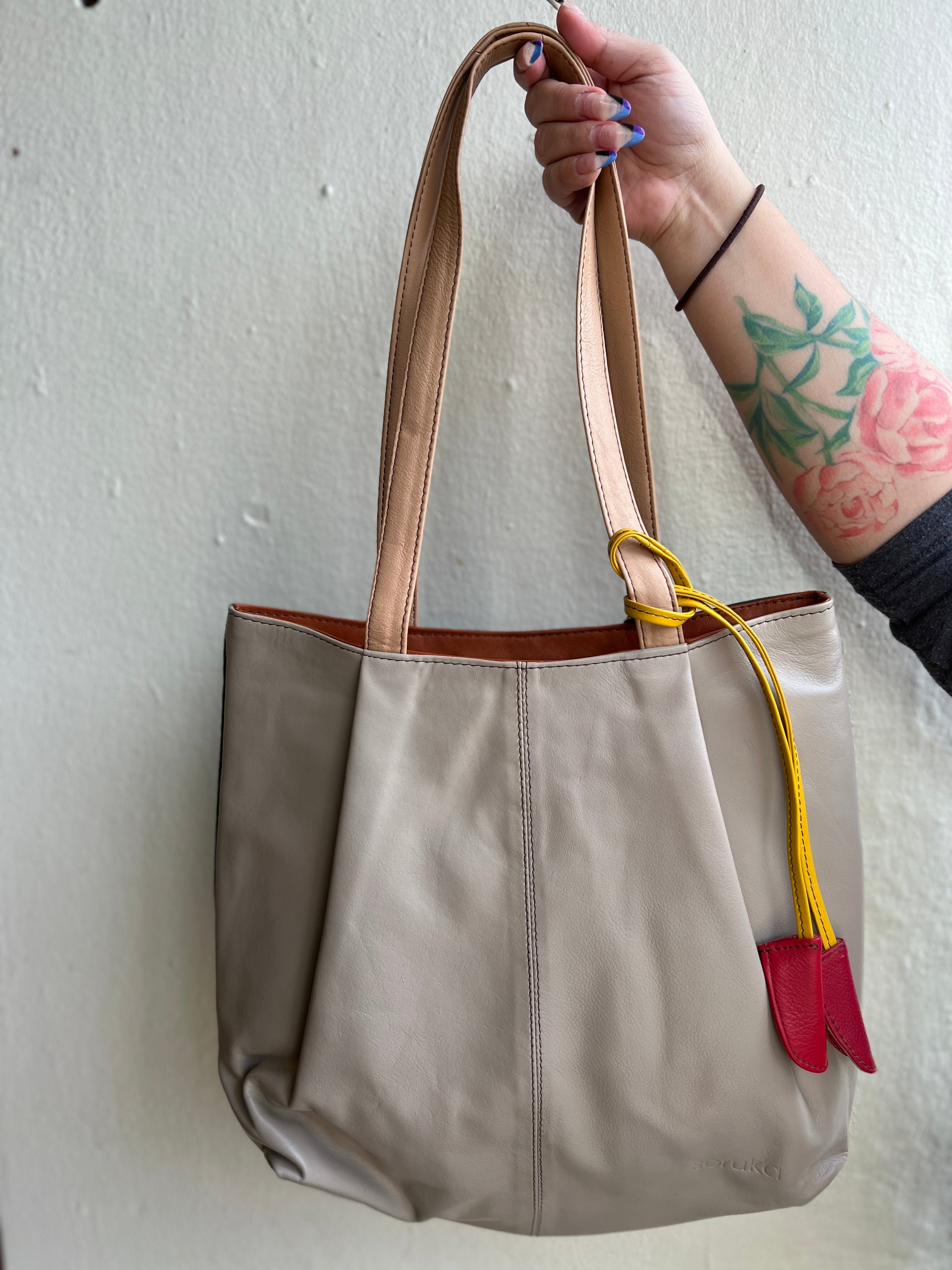 Celine Leather Bag - Soruka Sustainable, Handcrafted Recycled