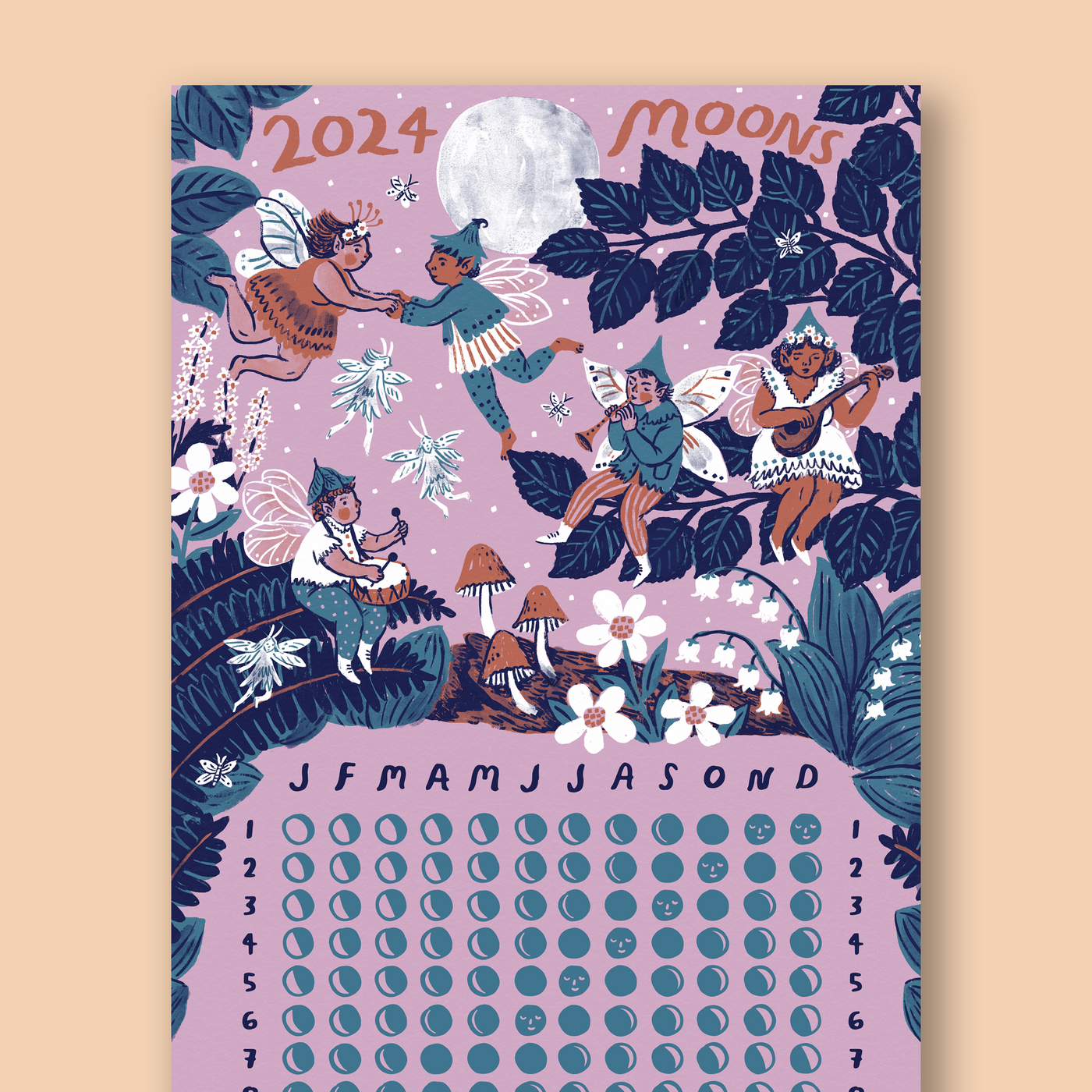 Lunar Calendar 2024 Phoebe Wahl Chrysanthemum